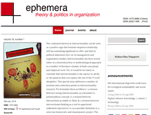 Tablet Screenshot of ephemerajournal.org